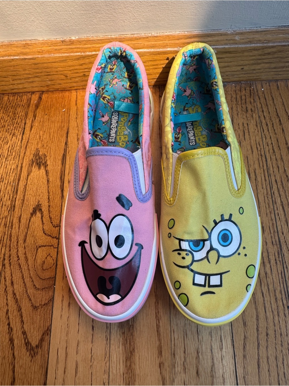 Ground Up SpongeBob SquarePants Slip-On Shoes Size 7